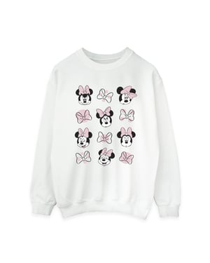 Disney Dames/Dames Minnie Mouse Multiple Sweatshirt (Wit)