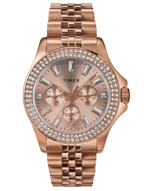 Timex Kaia X Bcrf Dames Roze Gouden Horloge TW2V96700