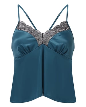 VIP Confession Cami - Black/Teal