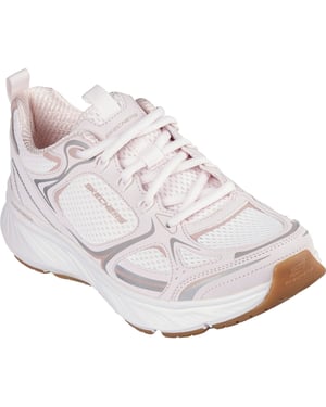 Skechers Edgeride Silver Eclipse Synthetic Women's Pink Trainers