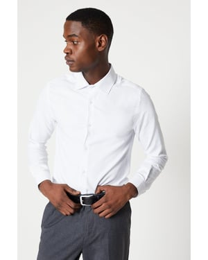 Tailored Fit Herringbone Weave Shirt