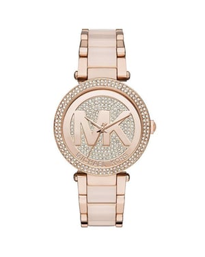 Michael Kors MK6176 Parker Crystal Pave Logo Dial Damklocka 39 mm