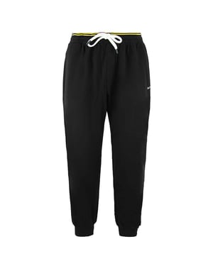Ben Sherman Script Embroidery Mens Black Track Pants
