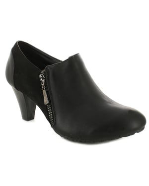 Comfort Plus Womens Boots Ankle Claire Zip black