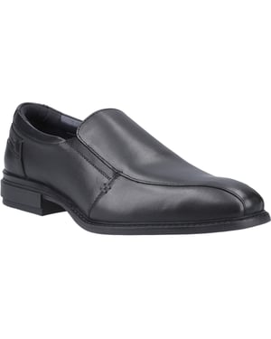 Pod Spear Leer Heren Zwart Slip-On Schoenen
