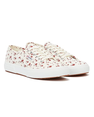 Superga 2750 Cotu Print Womens White Trainers