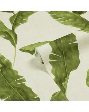 Plantain Botanical Printed Wallpaper