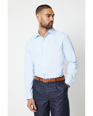 Tailored Fit Herringbone Weave Shirt