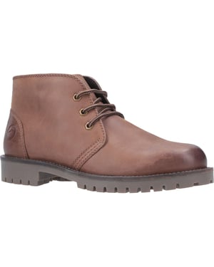 Cotswold Heren Stroud Lace Up Lederen Laars (Tan)