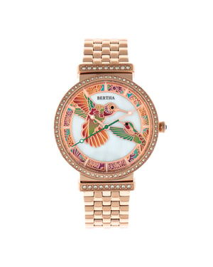 Bertha Emily parelmoer armbandhorloge