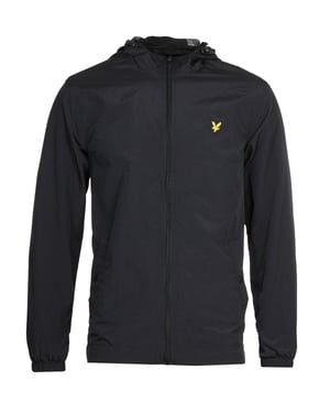 Lyle & Scott zwart jack met rits en capuchon