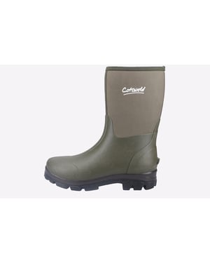 Cotswold Kensington Leren Groene Regenlaarzen