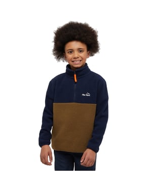 Peter Storm Kids' Borg 1/4-Zip Fleece Mid-layer with Warm, Soft & Cosy Fabric