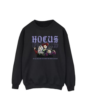Disney Dames/Dames Hocus Pocus Hallows Eve Sweatshirt (Zwart)