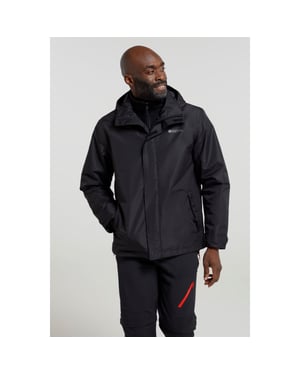 Mountain Warehouse Heren Fell II 3 in 1 jas (Zwart)