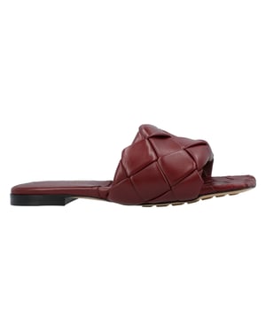 Bottega Veneta Lido Platte Sandalen rood