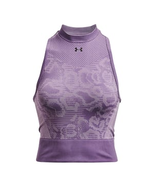 Under Armour Rush Dames Paars Naadloos Gewaad Top