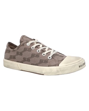 Balenciaga Parijs Lage Bb Monogram Bruin