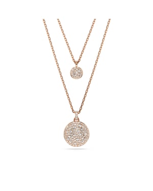 Swarovski 'Meteora' Dames Goud Vergulde Metalen Ketting - Roze 5683449