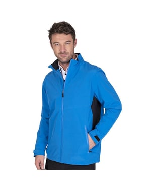Island Green Heren Stretch Golf Waterdicht Jasje (Turquoise/Zwart)
