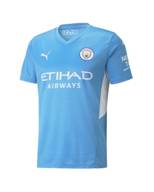 PUMA Mens Man City Home Replica Jersey Shirt 21/22