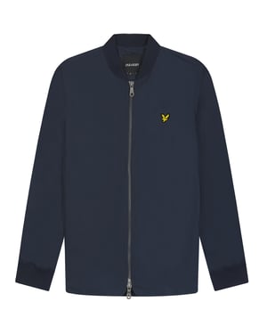 Marineblauw bomberjack met Lyle & Scott-merk