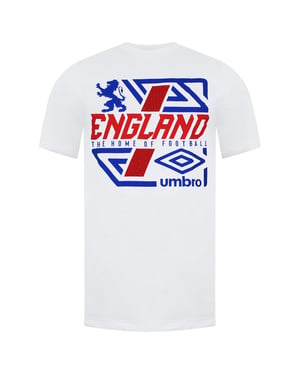 Umbro England Diamond Lion Mens White T-Shirt