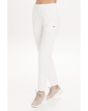 Marley Ivory Super Soft Rib Slim Fit Joggers