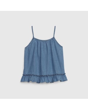 Mouwloze denim blouse 664737 meisjes