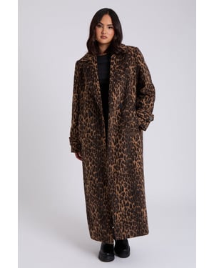 Urban Bliss Leopard Print Formal Coat