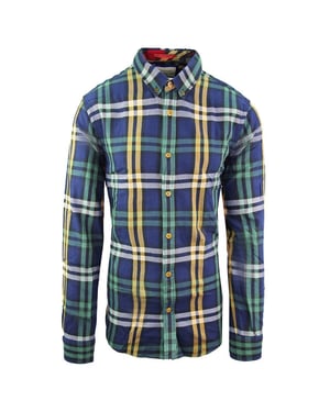 Scotch & Soda Printed Mens Green Shirt