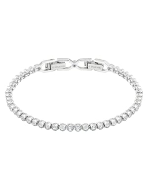 Swarovski 'Emily' Women's Base Metal Bracelet - Silver 1808960