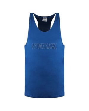 Gymshark Outline Logo Heren Teal Tank Top