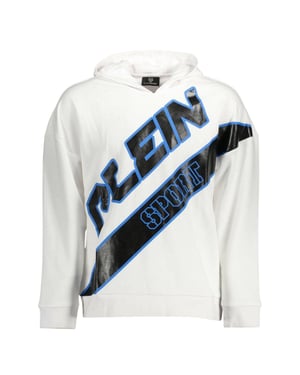 Plein Sport groot logo witte hoodie