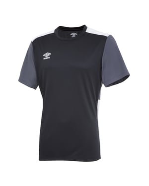 Umbro Trainingsshirt met contrast voor kinderen (Zwart/Carbon/Wit)