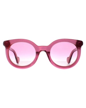 Moncler Round Womens Shiny Transparent Fuxia Pink Gradient ML0015