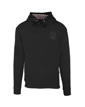 Aquascutum Monotone Aldis Emblem Logo Svart Hoodie
