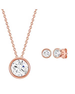 Rafaela Donata Female Sterling Silver Set (Necklace + Earring)