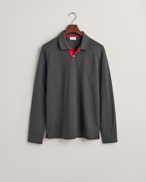 GANT Regular Fit Long Sleeve Contrast Pique Rugger