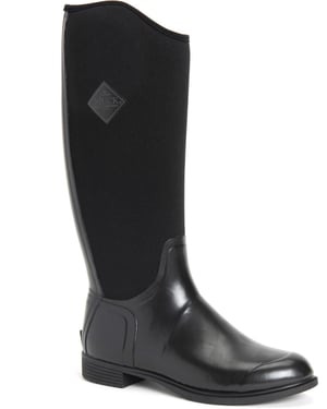 Muck Boots Derby Tall Rubberen Zwarte Regenlaarzen