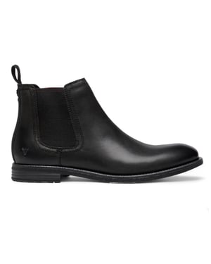 Windsorsmith Black Leather Chelsea Ankle Boots - Sergio