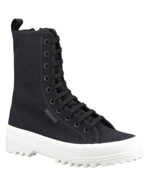 Superga 2641 Alpina High Cotton Blend Women's Black Boots