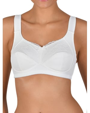 Naturana Wireless Lace Mastectomy Bra - Ecru