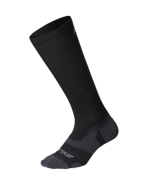 2XU Light Cushion Full Mens Black/Titanium Socks