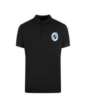 Cavalli Class Circle-logo zwart poloshirt
