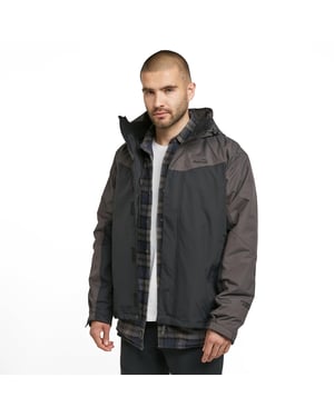 Peter Storm Men's Lakeside 3 in 1 Waterproof Jacket with Rollaway Hood, Hiking Raincoat