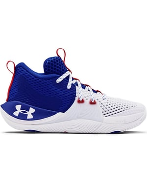 Under Armour GS Embiid 1 Kids Vit/Blå Basketskor
