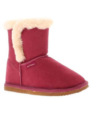 Hush Puppies Ashlyn Genuine Suede Bootie Slippers Rose