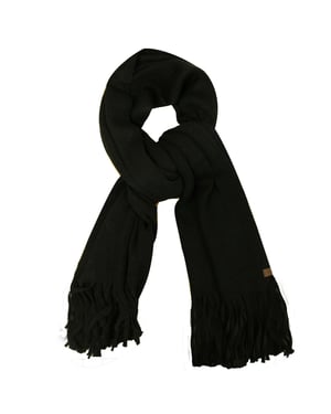 Timberland Womens Long Brushed Wool Black Scarf
