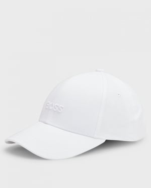 BOSS Orange Zed Mens Cotton-Twill Six-Panel Cap with Embroidered Logo NOS